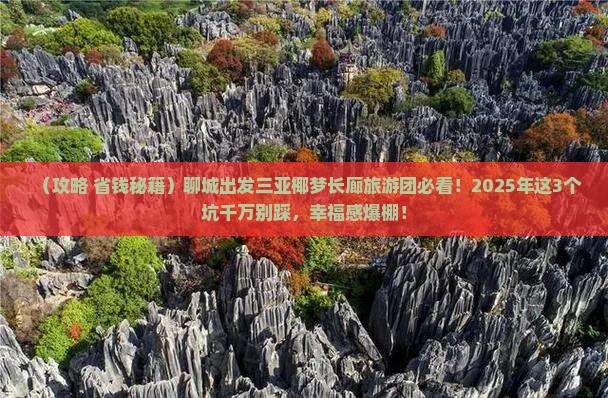 聊城前往三亚椰梦长廊大型旅游团