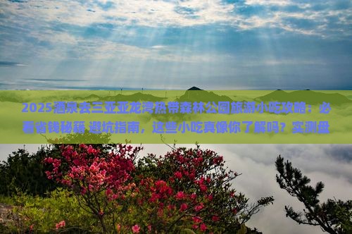 酒泉去三亚亚龙湾热带森林公园旅游小吃