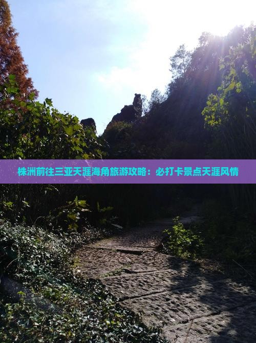 株洲前往三亚天涯海角旅游打卡点