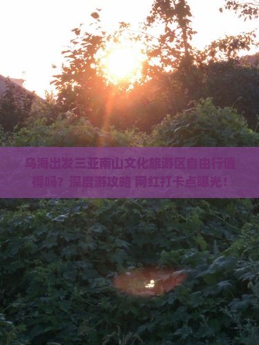 乌海出发三亚南山文化旅游区自由行