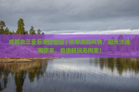 成都去三亚后海自由团