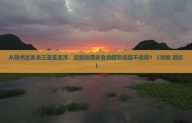 扬州出发三亚亚龙湾国际玫瑰谷自由团