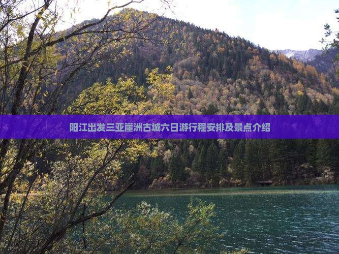 阳江出发三亚崖洲古城六日游
