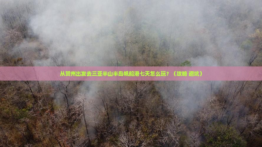 贺州出发三亚半山半岛帆船港七日游