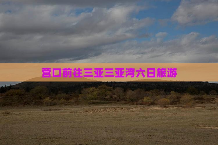 营口前往三亚三亚湾六日游