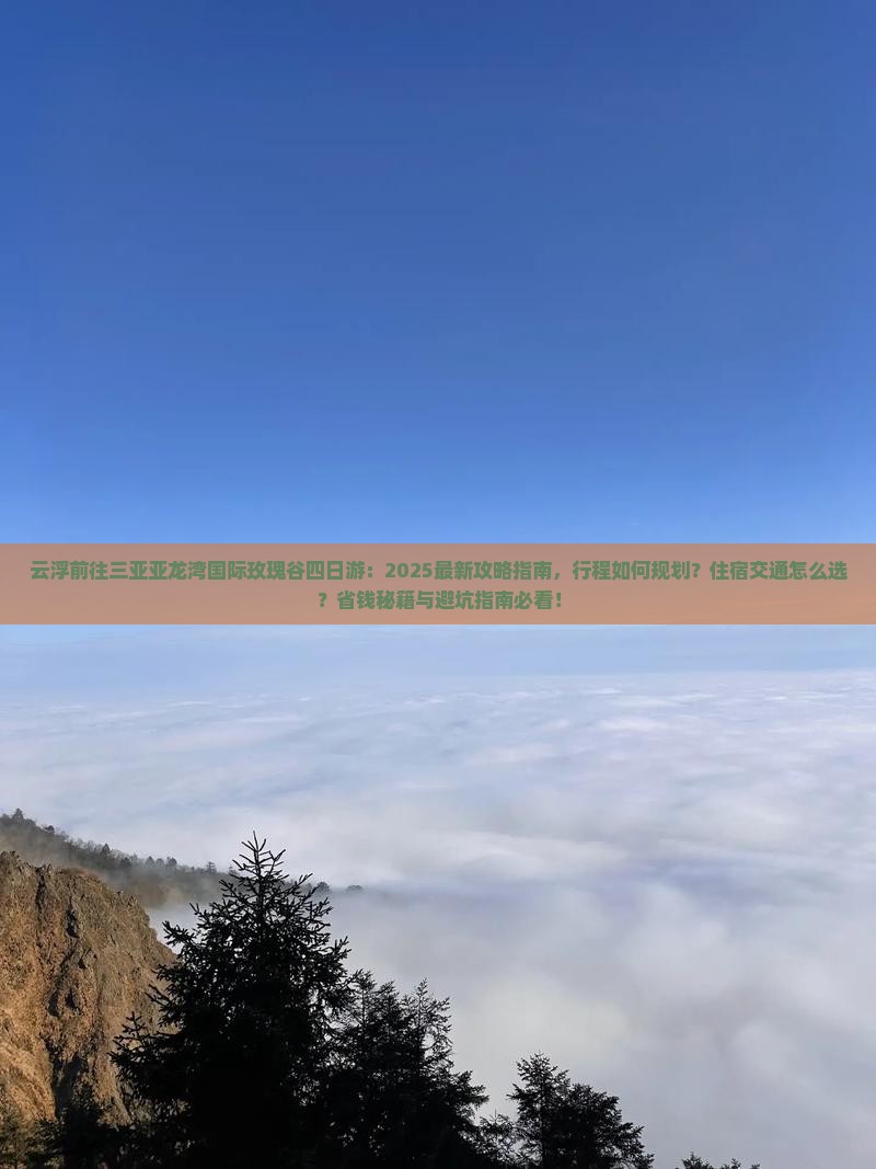 云浮前往三亚亚龙湾国际玫瑰谷四日游
