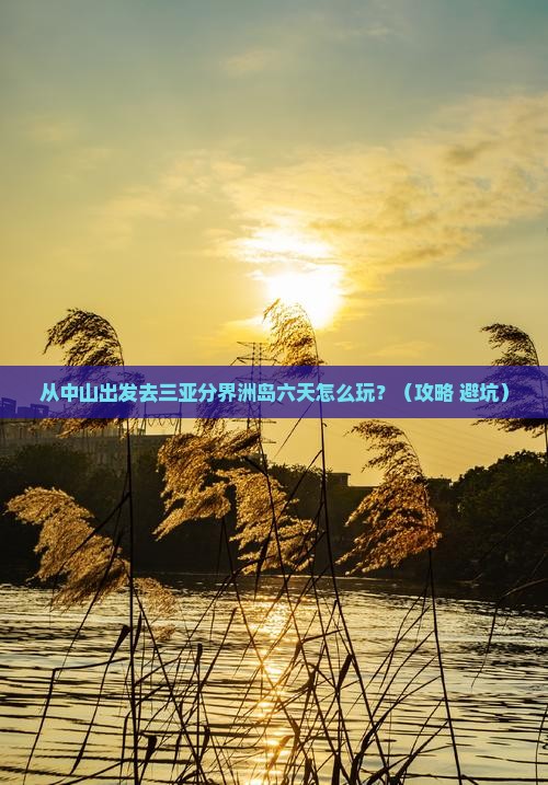 中山出发三亚分界洲岛六日游