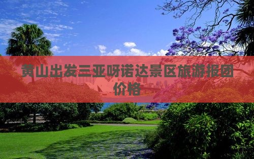 黄山出发三亚呀诺达景区旅游