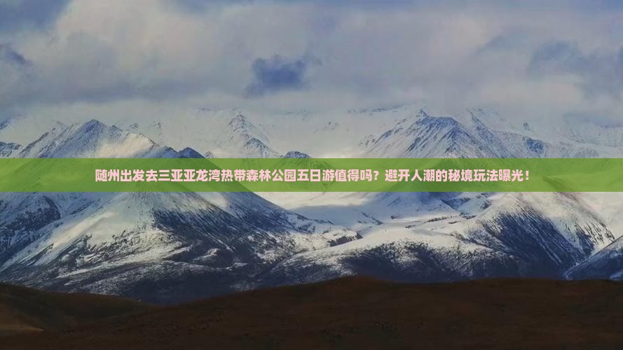 随州前往三亚亚龙湾热带森林公园五日游