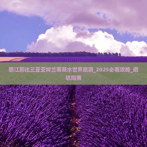 怒江前往三亚亚特兰蒂斯水世界旅游