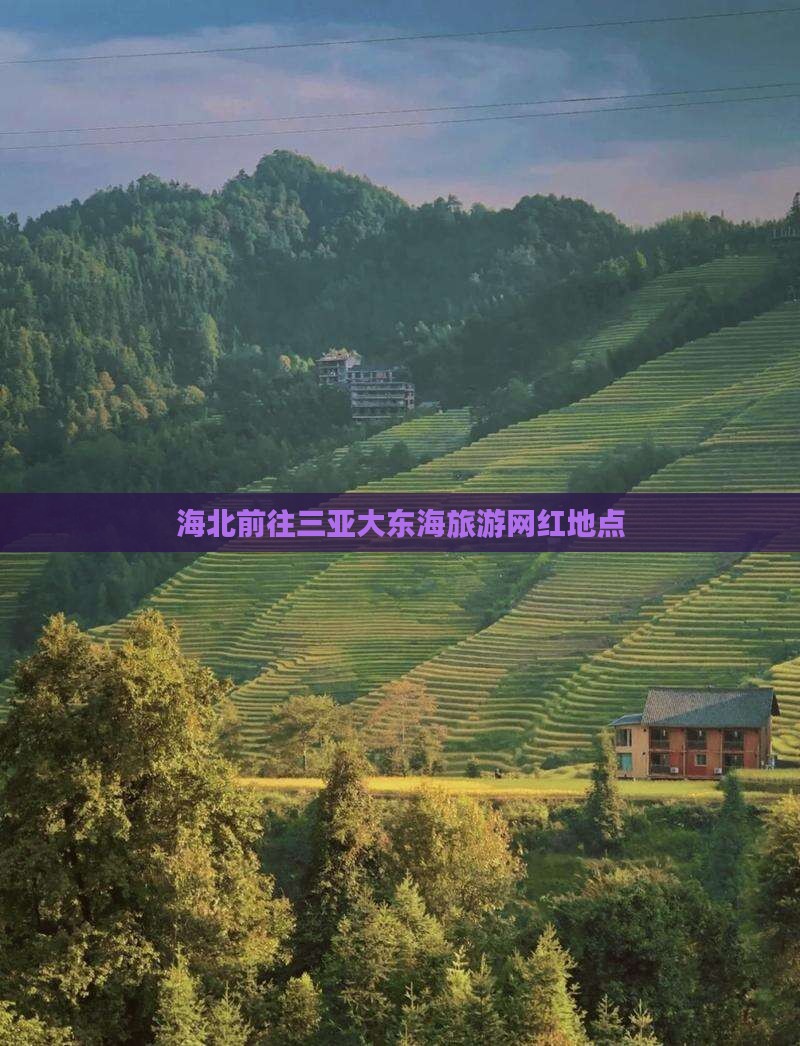 海北前往三亚大东海旅游网红地点