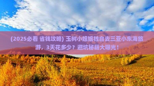 玉树前往三亚小东海旅游