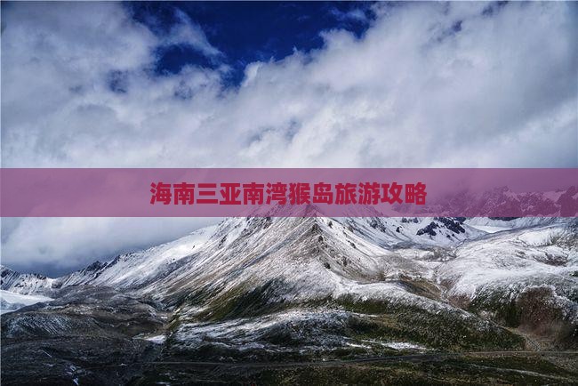 中卫出发三亚南湾猴岛门票