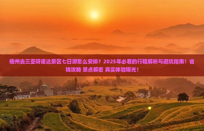 梧州去三亚呀诺达景区七日游