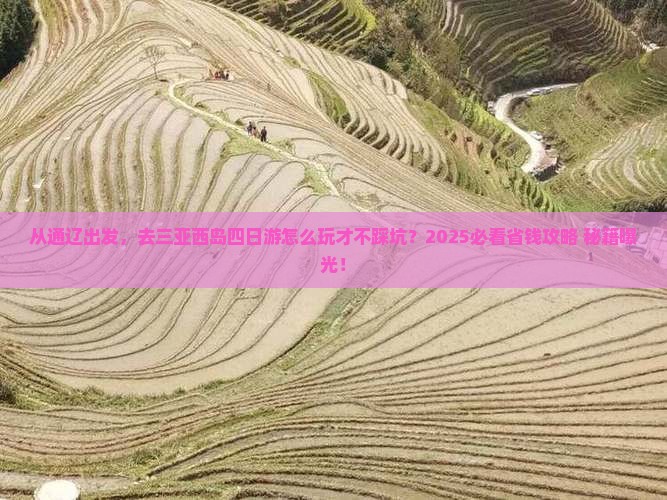 通辽市出发三亚西岛四日游