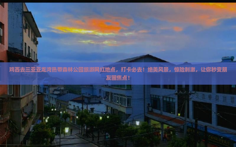 鸡西去三亚亚龙湾热带森林公园旅游网红地点