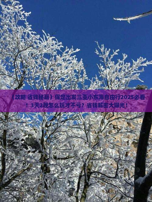 保定出发三亚小东海自由行