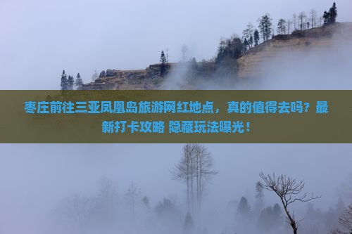 枣庄前往三亚凤凰岛旅游网红地点