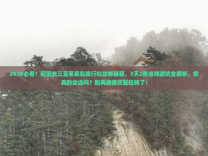 和田去三亚呆呆岛旅行社