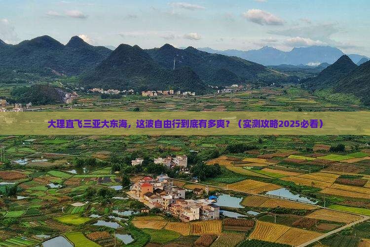 大理去三亚大东海自由行