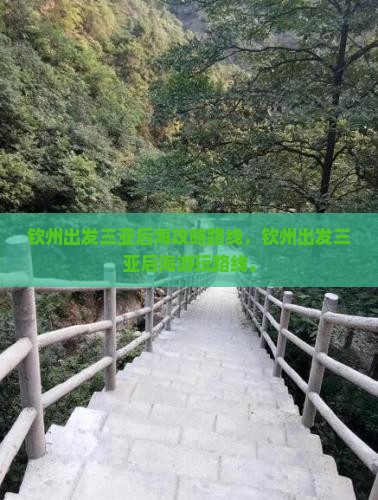 钦州出发三亚后海攻略