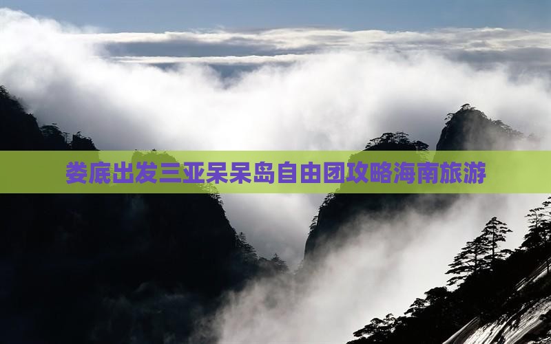 娄底出发三亚呆呆岛自由团