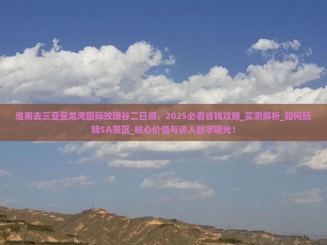 淮南去三亚亚龙湾国际玫瑰谷二日游
