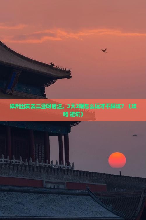 漳州去三亚呀诺达景区旅行社