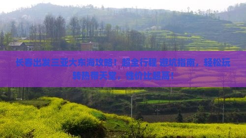 长春出发三亚大东海攻略