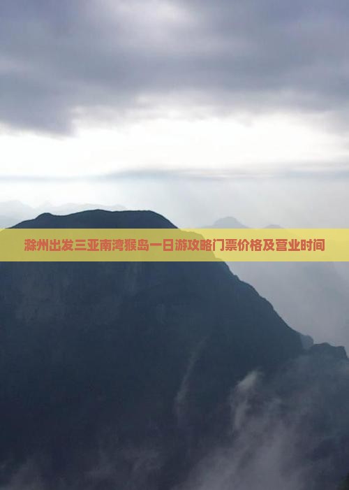 滁州出发三亚南湾猴岛一日游