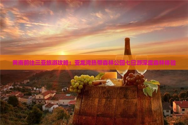 黄南前往三亚亚龙湾热带森林公园七日游