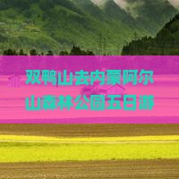 双鸭山去内蒙阿尔山国家森林公园五日游