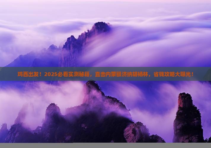 鸡西到内蒙额济纳胡杨林旅游