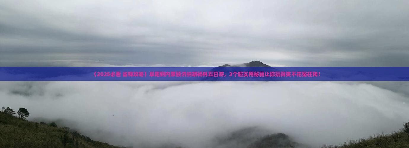 阜阳到内蒙额济纳胡杨林五日游