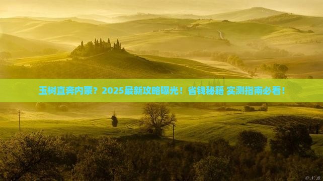 玉树去内蒙景点