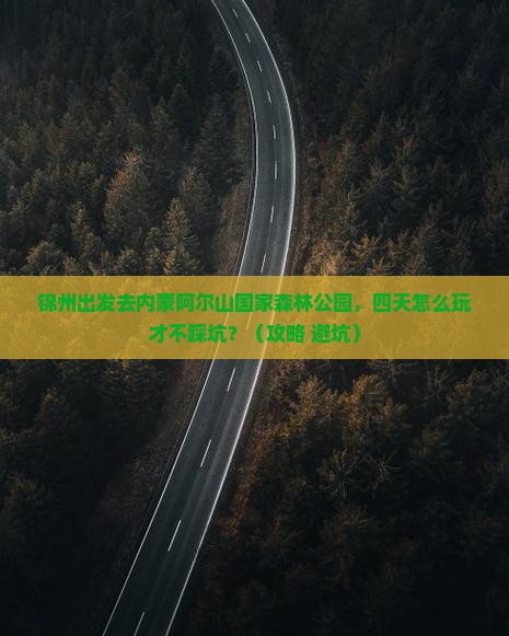 锦州去内蒙阿尔山国家森林公园四日游