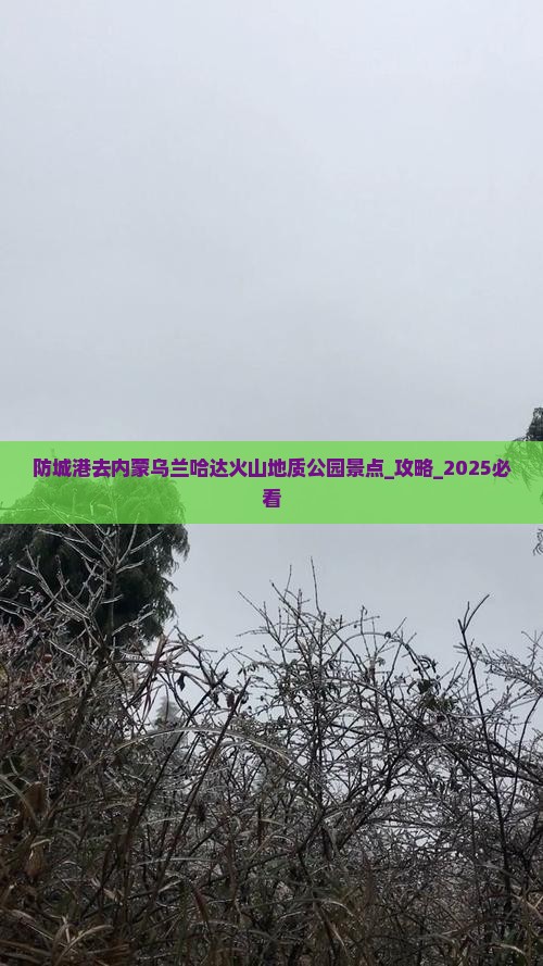 防城港去内蒙乌兰哈达火山地质公园景点