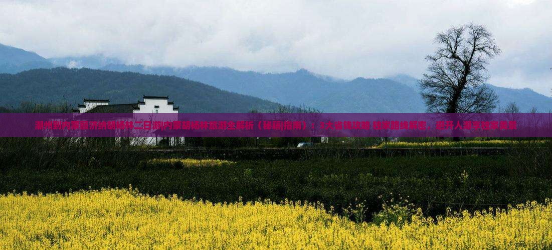 潮州到内蒙额济纳胡杨林二日游
