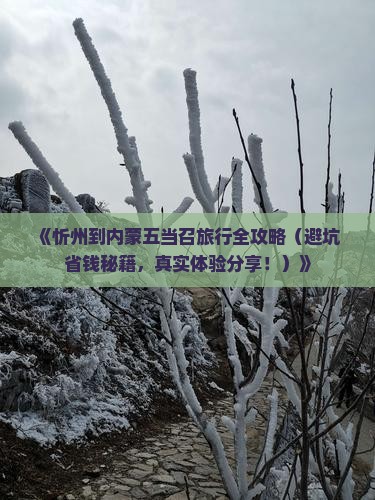 忻州去内蒙五当召攻略