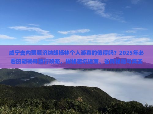 咸宁去内蒙额济纳胡杨林个人游