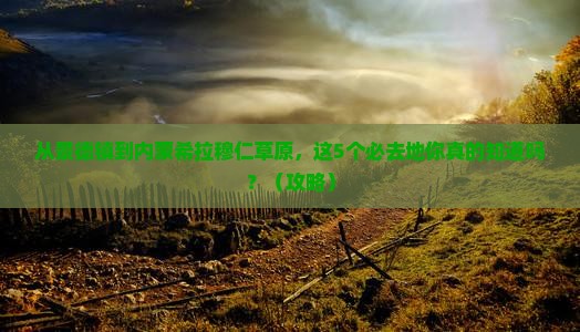 景德镇去内蒙希拉穆仁草原必去地