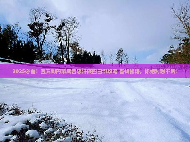 宜宾到内蒙成吉思汗陵四日游