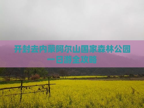 开封去内蒙阿尔山国家森林公园一日游