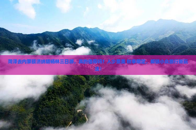 菏泽去内蒙额济纳胡杨林三日游