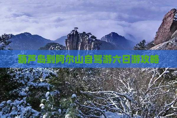 葫芦岛到内蒙阿尔山国家森林公园六日游