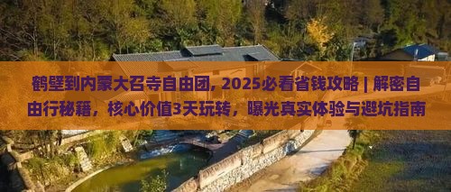 鹤壁到内蒙大召寺自由团