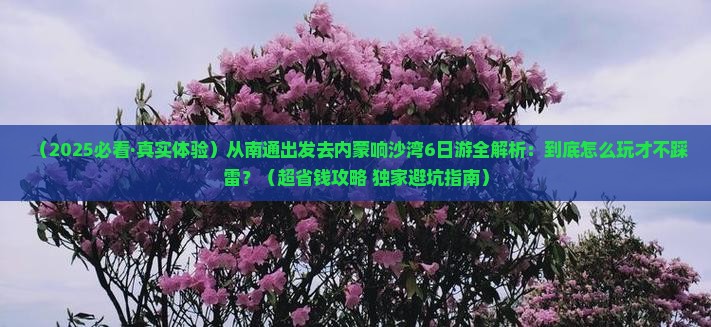南通去内蒙响沙湾六日游