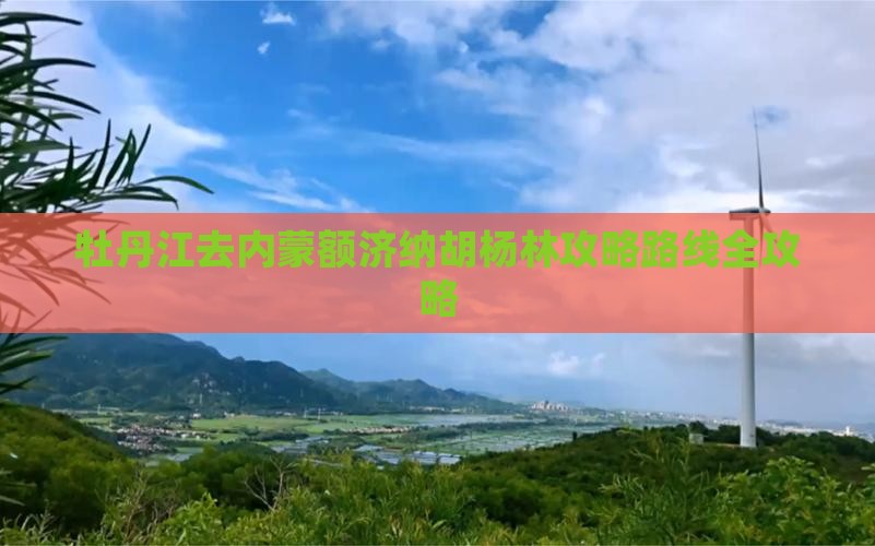 牡丹江去内蒙额济纳胡杨林攻略