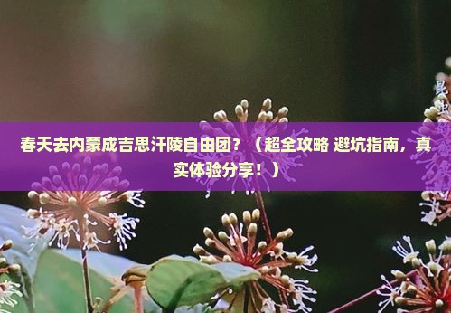 春天到内蒙成吉思汗陵自由团