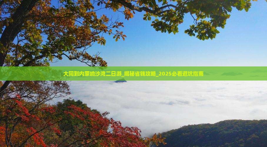 大同到内蒙响沙湾二日游